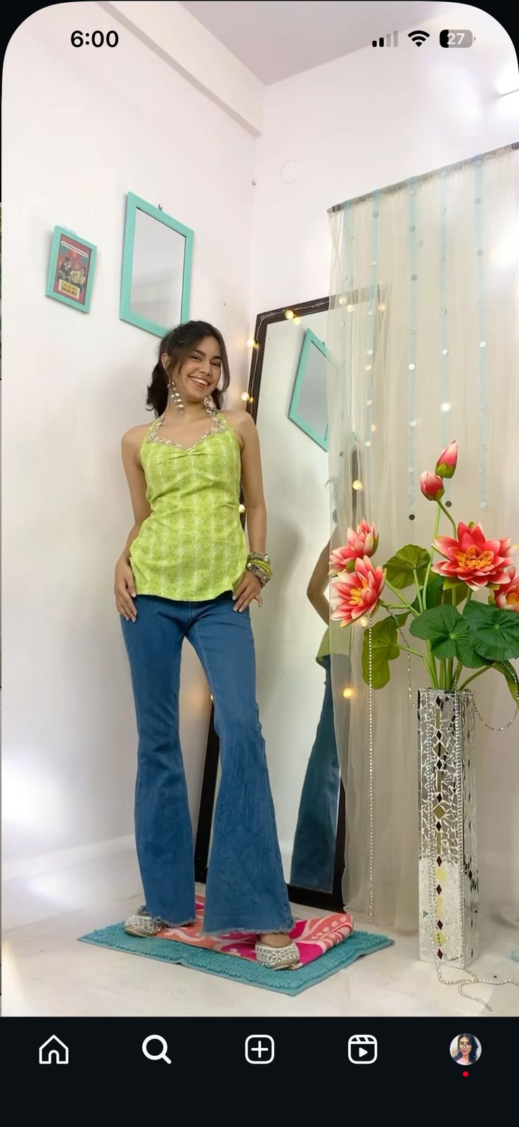 Halter neck dazzel top